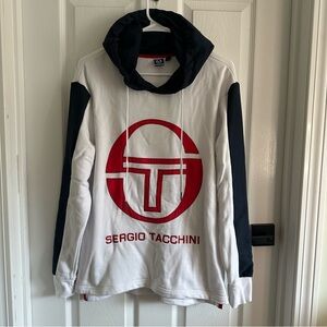 Sergio Tacchini Black and White Jacket with Red Trim. Size S. Men’s.